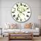 Designart 'Simplist Bamboo Leaves I Lake House Wall Clock